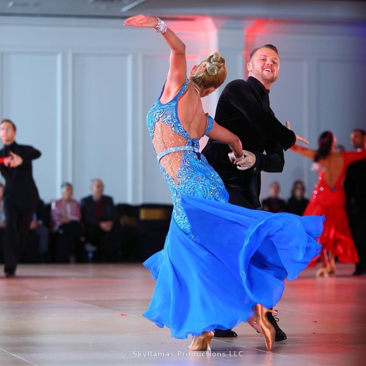 Denise competing in ballroom