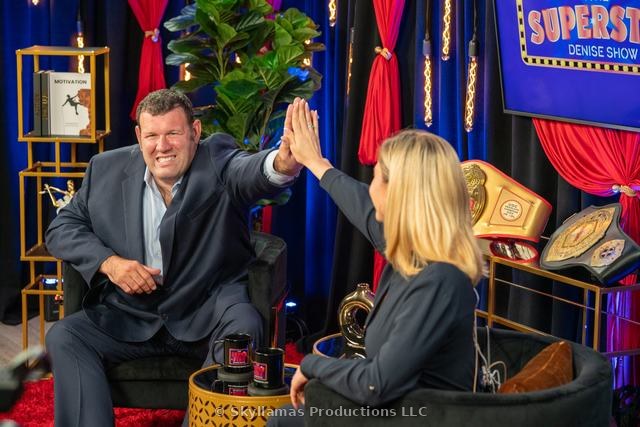 Nicholas Caggia on the set of The Superstar Denise Show™