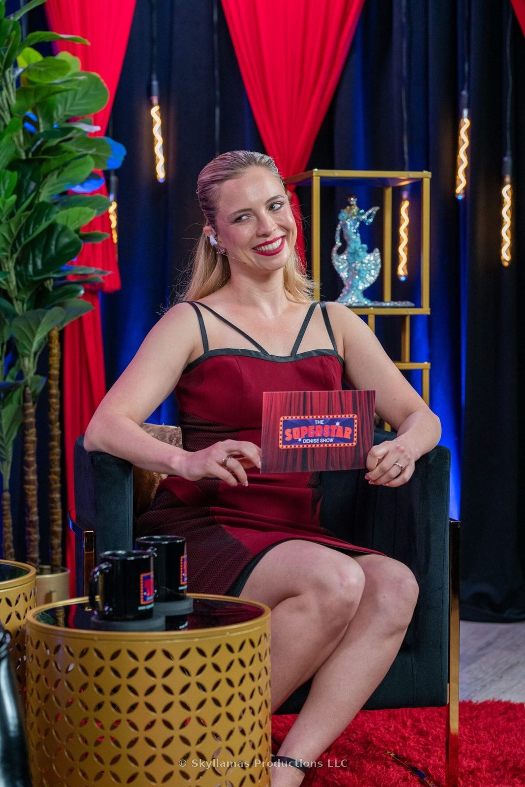 Denise on the set of The Superstar Denise Show™