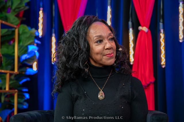 MarQue Munday on the set of The Superstar Denise Show™