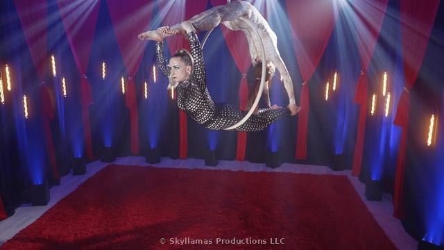 Aly Galvin on the set of The Superstar Denise Show™