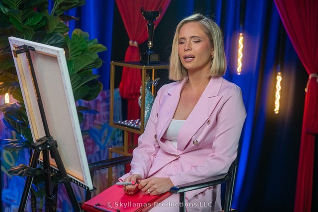 Chris Riggs on the set of The Superstar Denise Show™