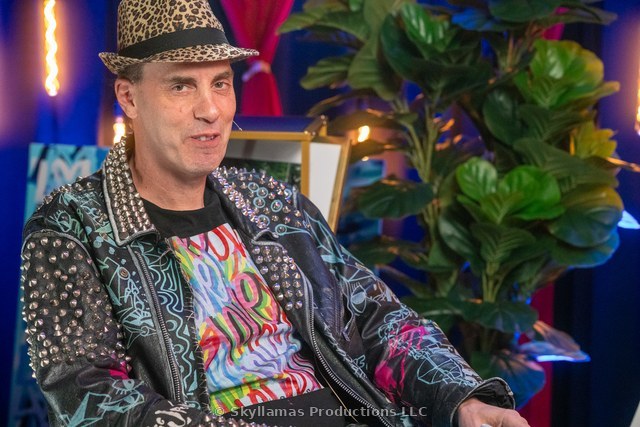 Chris Riggs on the set of The Superstar Denise Show™